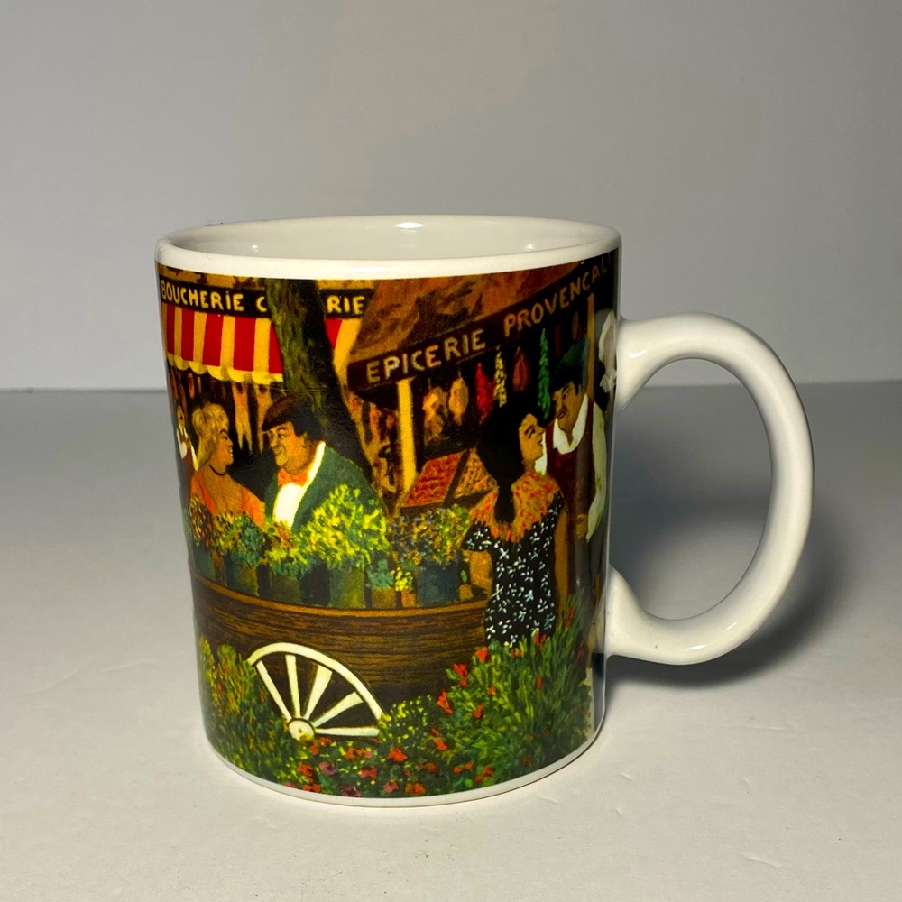 California Pantry Classic Ceramics Cafe 2002 Mug Italian Cup Les Mimosas Italy
